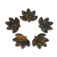 Cellulose Acetate(Resin) Pendants, Lotus, Dark Olive Green, 27x31.5x2.5mm, Hole: 1.2mm(KY-S158-09D)