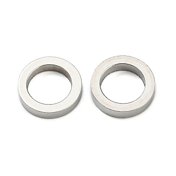 201 Stainless Steel Linking Rings, Round Ring, Stainless Steel Color, 10x2mm, Inner Diameter: 6.8mm