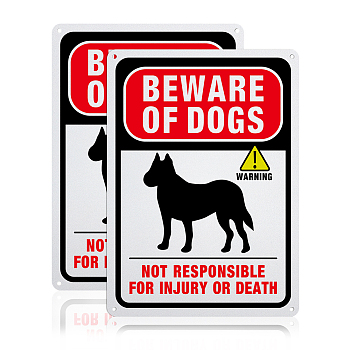 UV Protected & Waterproof Aluminum Warning Signs, Colorful, 250x180x0.85mm, Hole: 4mm