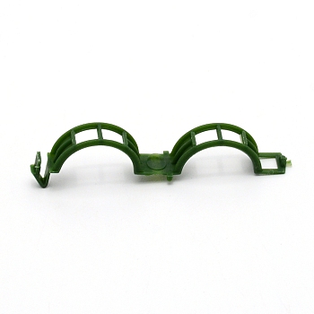 PP Plant Fixator, Vine Fixator, Green, 21x75x12mm, Hole: 6x6mm