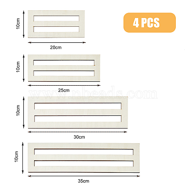 4Pcs 4 Style Wood Wreath Boards(DIY-WH0504-131)-2