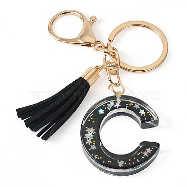 1Pc Resin Letter Keychains(KEYC-TADJ0001-09C)-2