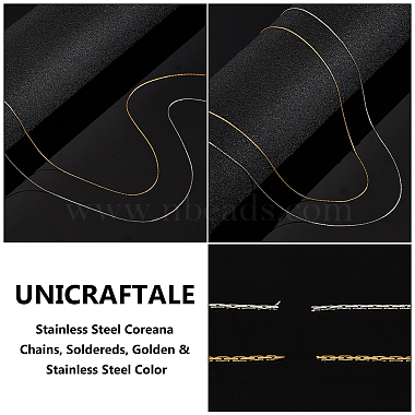 9.2~10M 2 Colors 304 Stainless Steel Coreana Chains(CHS-UN0001-22)-5