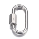 304 Stainless Steel Screw Carabiner Lock Charms(STAS-H107-04A)-4