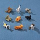9 Pieces 3D Resin Cat Charm Pendant Cute Resin Animal Pendant Mixed Shape for Jewelry Keychain Bag Decorated Making Crafts(JX476A)-1