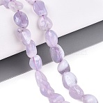 Natural Lavender Amethyst Beads Strands, Nuggets, Tumbled Stone, 7~12x6~8x3.5~7mm, Hole: 0.8~1mm, about 47pcs/strand, 15.75 inch(40cm)(G-N362-14A-01)