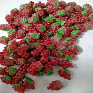 Resin Beads, Imitation Food, No Hole, Grapes, Red, 16x13x10mm(RESI-CJC0001-86B)
