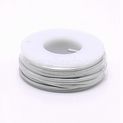 Matte Aluminum Wire, with Spool, Silver, 12 Gauge, 2mm, 5.8m/roll(AW-G001-M-2mm-01)