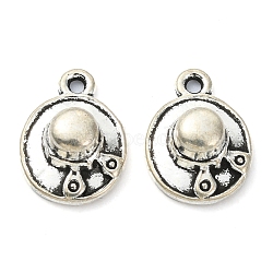 Tibetan Style Alloy Pendant, Lead Free & Cadmium Free, Hat, Antique Silver, 15.5x11x5.5mm, Hole: 1.5mm, 800pcs/1000g(TIBE-H142-19AS-02)