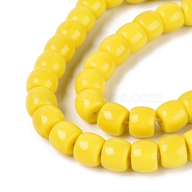 perles verre opaque brins(GLAA-Q106-02A-B05)-3