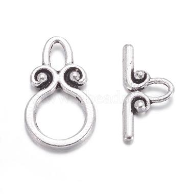 Ring Tibetan Style Alloy Toggle Clasps(X-A1011Y)-3