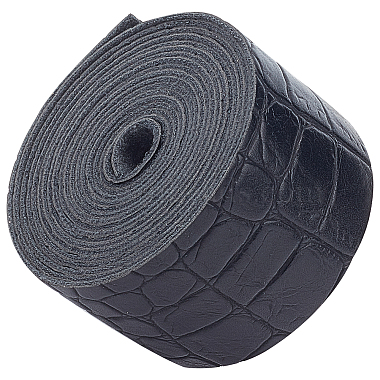 37mm Black Imitation Leather Thread & Cord