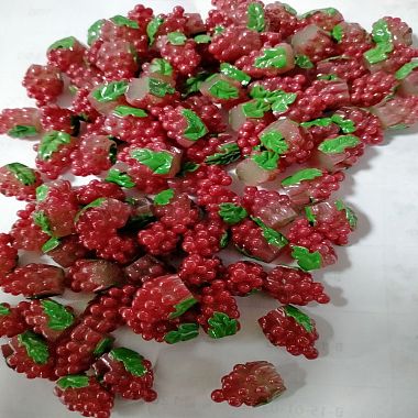 Red Fruit Resin Beads