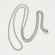 Tarnish Resistant Trendy Unisex 304 Stainless Steel Cable Chain Necklaces(NJEW-L043-16P)-1