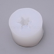Succulent Silcone Molds, Cactus Epoxy Resin Molds, 3D Flower Casting Molds, for DIY Resin Crafts, White, 35x28mm, Inner Diameter: 15x15mm(DIY-WH0188-19)