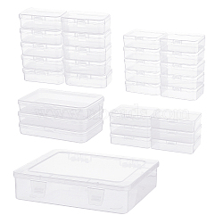 Plastic Bead Containers, Clear, 30pcs/bag(CON-BC0006-31)