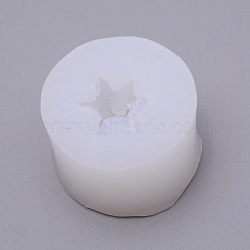 Succulent Silcone Molds, Cactus Epoxy Resin Molds, 3D Flower Casting Molds, for DIY Resin Crafts, White, 35x28mm, Inner Diameter: 15x15mm(DIY-WH0188-19)