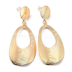 Big Teardrop Iron Dangle Stud Earrings for Girl Women, Light Gold, 67mm, Pin: 0.8mm(EJEW-I258-02KCG)
