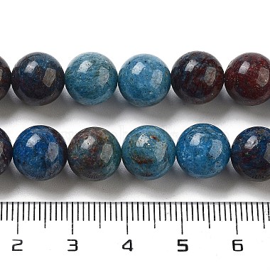 Natural Blue Opal Beads Strands(G-H045-A02-8MM-02)-4