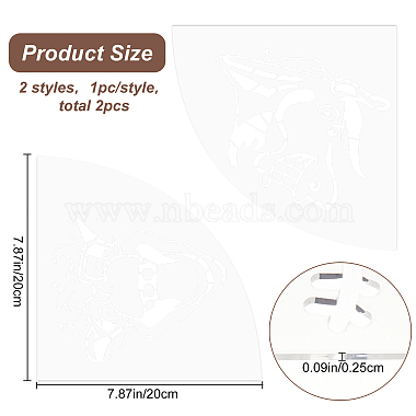 Custom Acrylic Tie-Dye Template(DIY-WH0347-051)-2