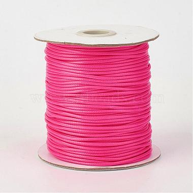 2mm DeepPink Waxed Polyester Cord Thread & Cord