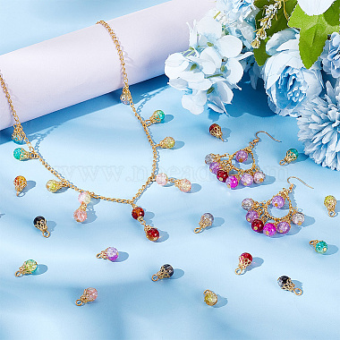 100Pcs 10 Color Crackle Glass Charms(PALLOY-AB00223)-5