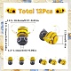 12Pcs Handmade Lampwork Beads(LAMP-SC0001-34)-2