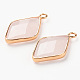 Natural Rose Quartz Pendants(G-R464-005B)-2