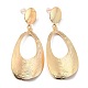 Big Teardrop Iron Dangle Stud Earrings for Girl Women(EJEW-I258-02KCG)-1