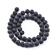 Chapelets de perles en obsidienne noire naturelle(G-F662-01-8mm)-2