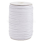 Flat Elastic Band for Mouth Cover Ear Loop, Mouth Cover Elastic Cord, DIY Disposable Mouth Cover Material, White, 1/4 inch, 5mm, about 200yards/roll(600feet/roll)(JX001A-02)