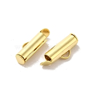 Brass Cord Ends, Column, Real 24K Gold Plated, 16x4mm, Hole: 1.5mm, Inner Diameter: 3mm(FIND-Z039-22D-G)