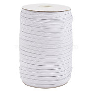 Flat Elastic Band for Mouth Cover Ear Loop, Mouth Cover Elastic Cord, DIY Disposable Mouth Cover Material, White, 1/4 inch, 5mm, about 200yards/roll(600feet/roll)(JX001A-02)