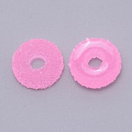 Opaque Resin Linking Rings, Imitation Donut, for DIY Accessories, Hot Pink, 16x5.5mm, Inner Diameter: 5mm(RESI-TAC0004-19F)