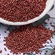 MIYUKI Delica Beads, Cylinder, Japanese Seed Beads, 11/0, (DB1838F) Duracoat Galvanized Matte Berry, 1.3x1.6mm, Hole: 0.8mm, about 2000pcs/10g(X-SEED-J020-DB1838F)
