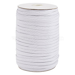 Flat Elastic Band for Mouth Cover Ear Loop, Mouth Cover Elastic Cord, DIY Disposable Mouth Cover Material, White, 1/4 inch, 5mm, about 200yards/roll(600feet/roll)(JX001A-02)