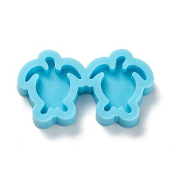 DIY Pendant Silhouette Silicone Molds, for Earring Makings, Resin Casting Molds, For UV Resin, Epoxy Resin Jewelry Making, Tree, Deep Sky Blue, 18.5x33x5mm, Inner Diameter: 14.5x13mm(DIY-G042-02)