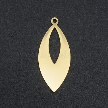 Real 18K Gold Plated Horse Eye 201 Stainless Steel Pendants
