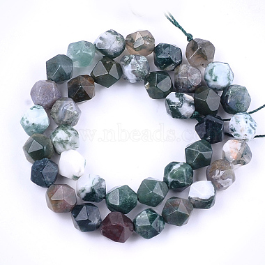 Chapelets de perles d'agate naturelle(G-T121-08A)-2