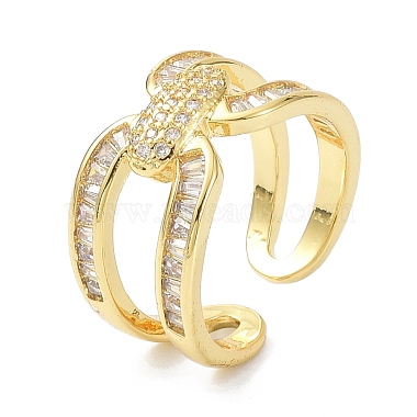 Real 18K Gold Plated Wide Band for Women(ZIRC-C021-12G)-3