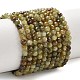 brins de perles de grenat vert naturel(G-Z161-A03-4mm)-2