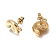 304 Stainless Steel Stud Earring Findings(STAS-D391-04C-G)-3