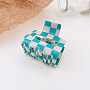 Turquoise Cellulose Acetate Claw Hair Clips(OHAR-PW0003-014C)