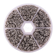 304 Stainless Steel Split Rings Split Rings Outer Diameter 5-8mm for Jewelry Making, 5~8x0.6~1mm, about 4.4~7mm inner diameter(STAS-PH0004-02)