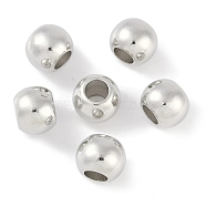 CCB Plastic Round Beads, Silver, 13.5x11mm, Hole: 6.5mm(ALUM-U001-07B-09)