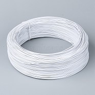 Round Iron Wires, with Rubber Covered, White, 18 Gauge, 1mm, about 600 Feet(200 yards)/roll(MW-R002-01)