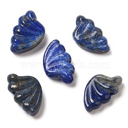 Natural Lapis Lazuli Carved Beads, Wing, 10.5~12x18x4.5~5.5mm, Hole: 1mm(G-P550-06)