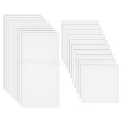 2 Sets 2 Styles PET Plastic Blank Drawing Painting Stencils Templates, for Painting Stencils Making Supplies, Rectangle & Square, Mixed Shapes, 305~610x305x0.2mm(DIY-OC0011-30)