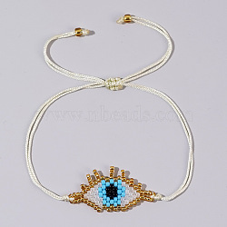 Vintage Ethnic Style Beaded Eyelash Eye Bracelet for Women's Bestie Gift(XM9933-3)