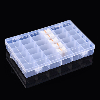 Bone-shaped Thread Winding Boards, with Transparent Plastic Storage Container, for Cross-Stitch, Sewing Craft, Clear, 101pcs/set